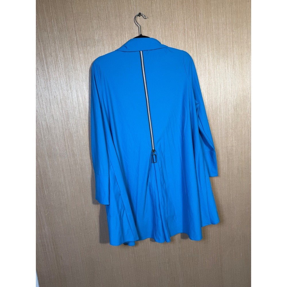 ic by Conie K Women's‎ Blue Button Down Tunic Dress - Small Made in USA - Picture 5 of 5